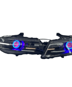 2004-2008 Acura TL RGBW Led Halo Projector Black Headlights
