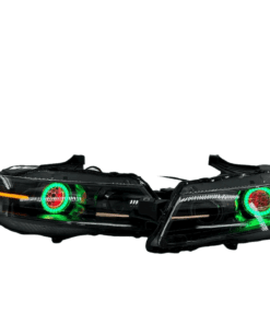 2004-2008 Acura TL RGBW Led Halo Projector Black Headlights