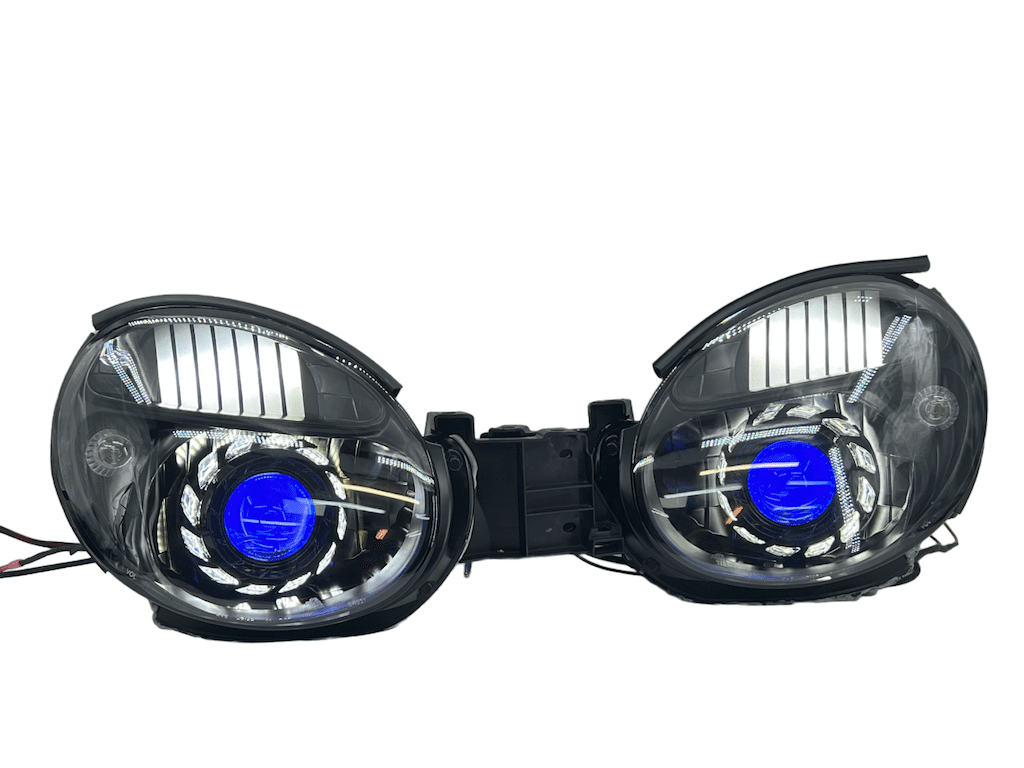 02-03 Subaru WRX Switchback LED Projector Black Retrofit Headlights