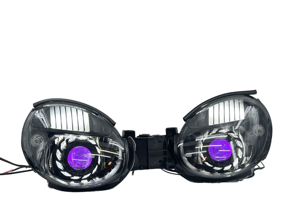 02-03 Subaru WRX Switchback LED Projector Black Retrofit Headlights