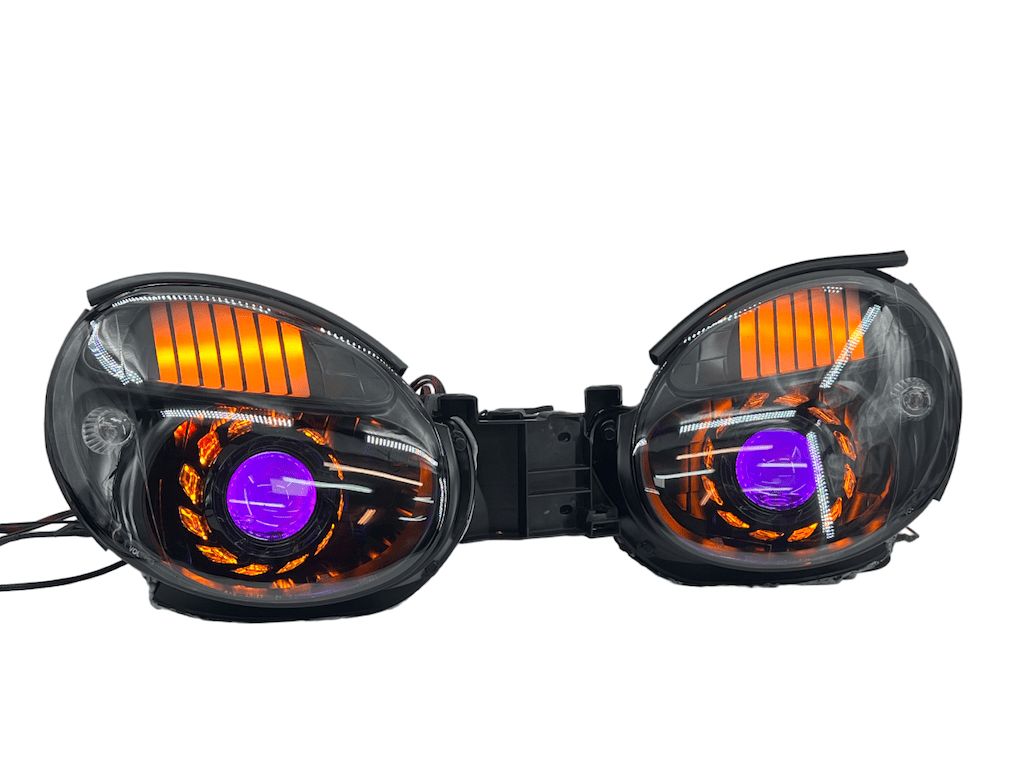 02-03 Subaru WRX Switchback LED Projector Black Retrofit Headlights