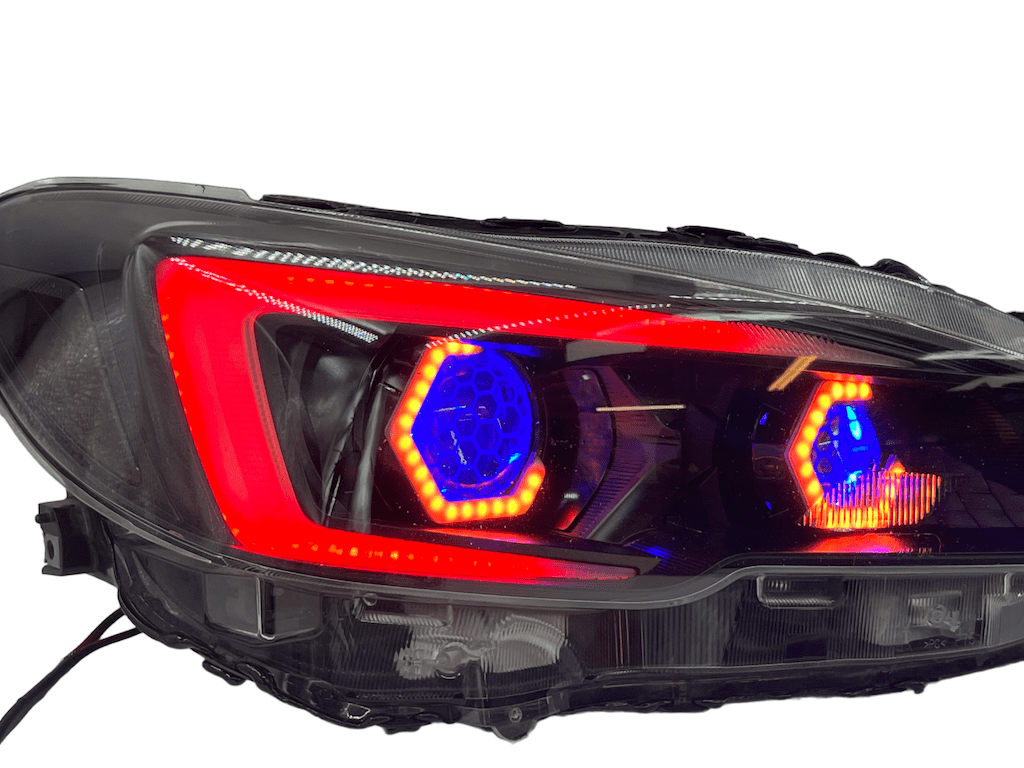 2018-2021 Subaru WRX STI Limited Bi-LED Projector Headlights RGBW LED Lights