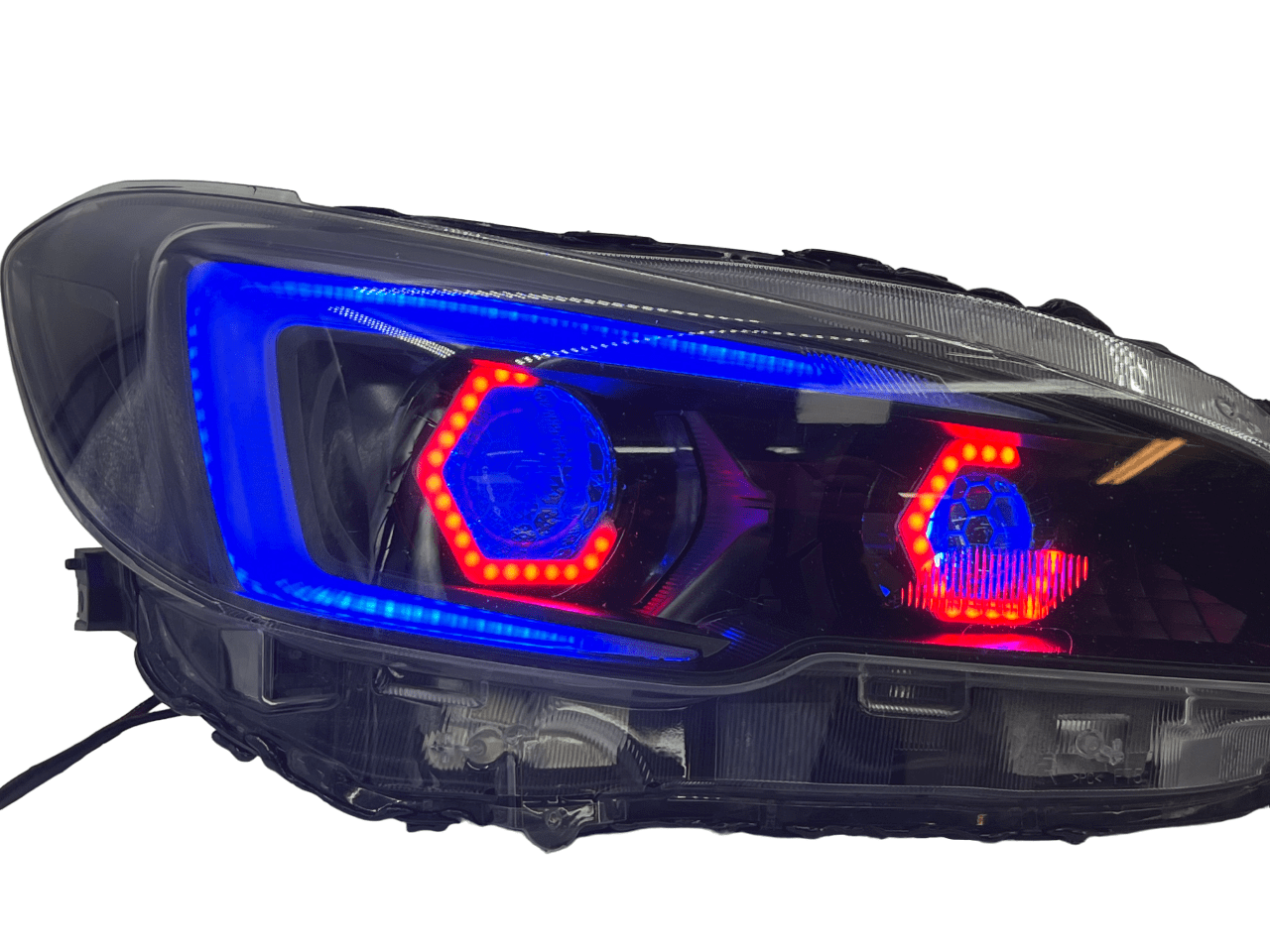 2018-2021 Subaru WRX STI Limited Bi-LED Projector Headlights RGBW LED Lights