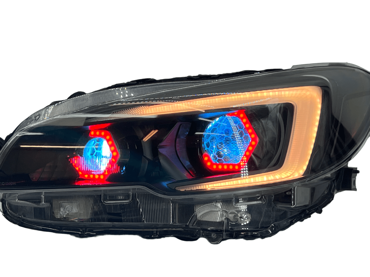 2018-2021 Subaru WRX STI Limited Bi-LED Projector Headlights RGBW LED Lights