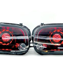 00-06 Toyota Tundra Sequoia Custom Black Retrofit Led RGBW Halo Headlights