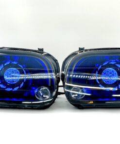 00-06 Toyota Tundra Sequoia Custom Black Retrofit Led RGBW Halo Headlights