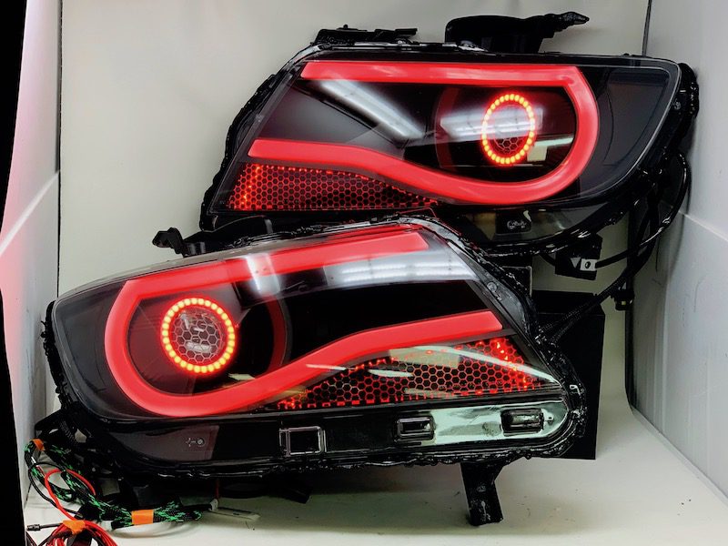 2015+ Chevrolet Colorado RGBW Led Hid Retrofit Kit Black Headlights