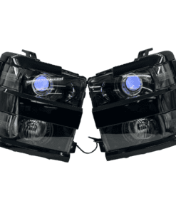 2015-2019 Chevrolet Silverado 2500 3500 Black Custom Headlights LED DEMON EYES