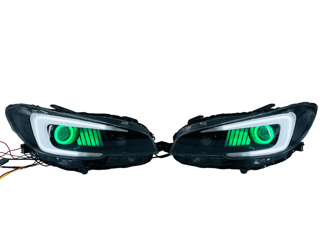 2015-2017 Subaru WRX Limited Led Halo Black Retrofit Headlights