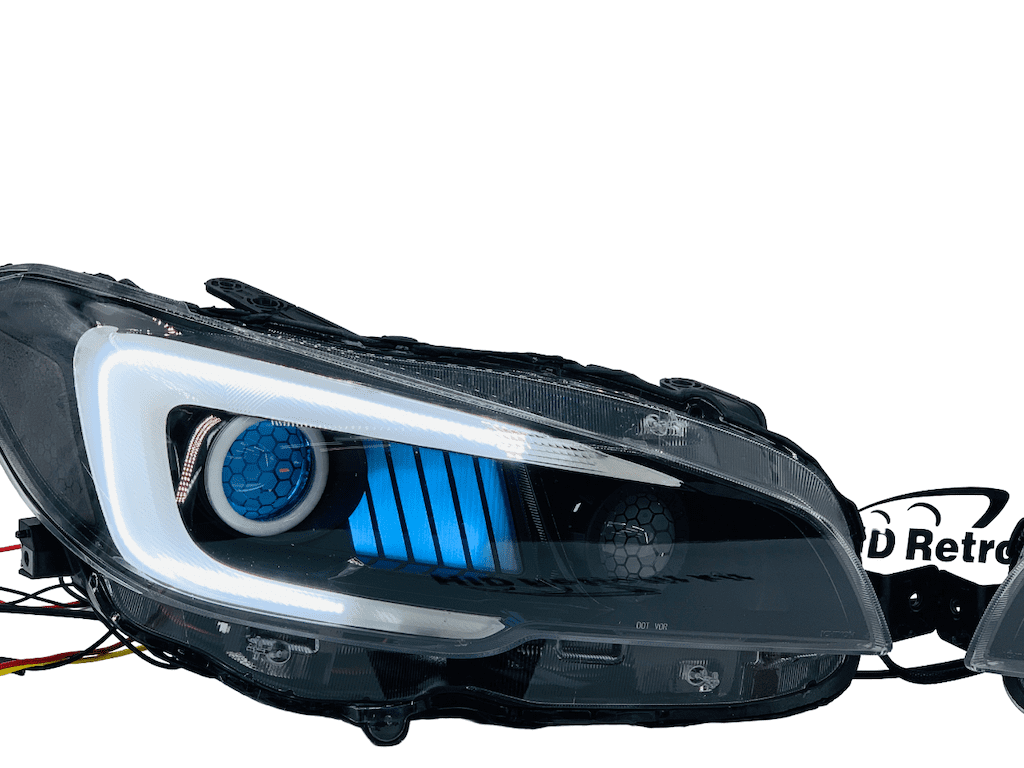2015-2017 Subaru WRX Limited Led Halo Black Retrofit Headlights
