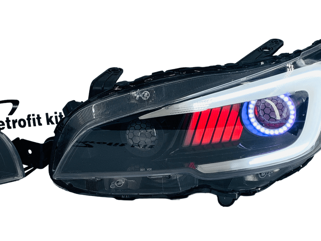 2015-2017 Subaru WRX Limited Led Halo Black Retrofit Headlights