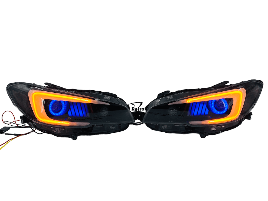 2015-2017 Subaru WRX Limited Led Halo Black Retrofit Headlights