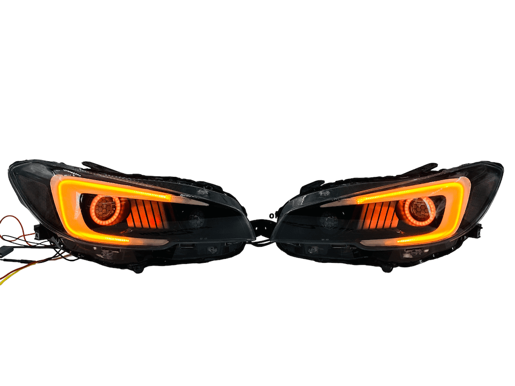 2015-2017 Subaru WRX Limited Led Halo Black Retrofit Headlights
