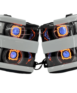 15-19 Chevrolet Silverado 2500 HD Led RGBW Halo Projector Headlights