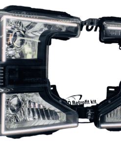 2020-2022 Ford F-250 Superduty Black Projector Switchback Led Headlights