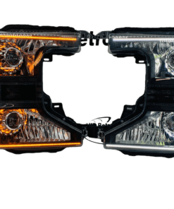 2020-2022 Ford F-250 Superduty Black Projector Switchback Led Headlights