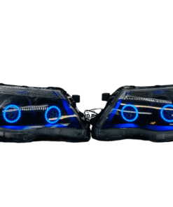2009-2013 Subaru Forester RGBW Led Halo Black Projector Headlights