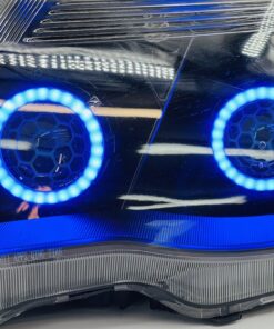 2009-2013 Subaru Forester RGBW Led Halo Black Projector Headlights