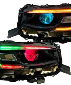 2020-2021 Subaru Legacy Outback Black Headlights with RGBW Led DRLS