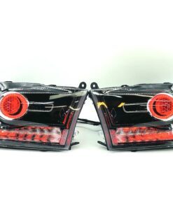 09-18 RAM 1500 RGBW Custom Retrofit Led Projector Black Headlights