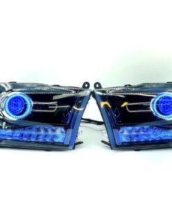 09-18 RAM 1500 RGBW Custom Retrofit Led Projector Black Headlights