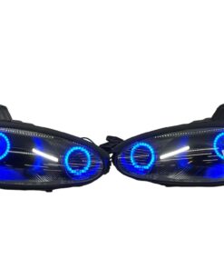 1999-2000 Mazda Miata MX-5 RGBW LED Halo Projector Retrofit Color-Shift Headlights