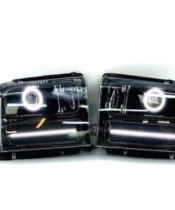2005-2007 Ford F250 F350 Superduty LED Halo Switchback Projector Retrofit Headlights