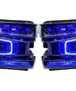 2019-2021 Chevrolet Silverado 1500 Custom Retrofit RGBW LED DRL Demon Eyes Custom Headlights