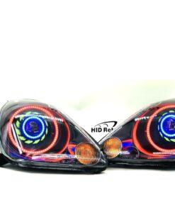00-03 Toyota MR2 Spyder Tripple 3 RGBW Chasing LED Halo Projector Retrofit Headlights