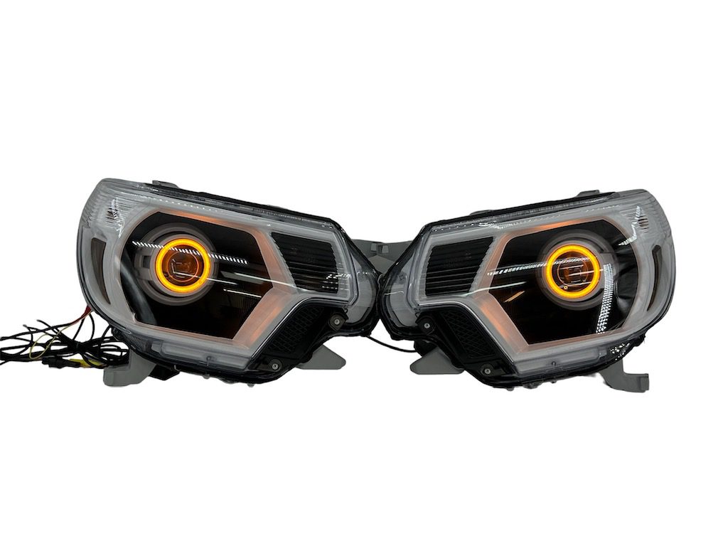 12-15 Toyota Tacoma LED Projector Retrofit Halo Switchback Headlights