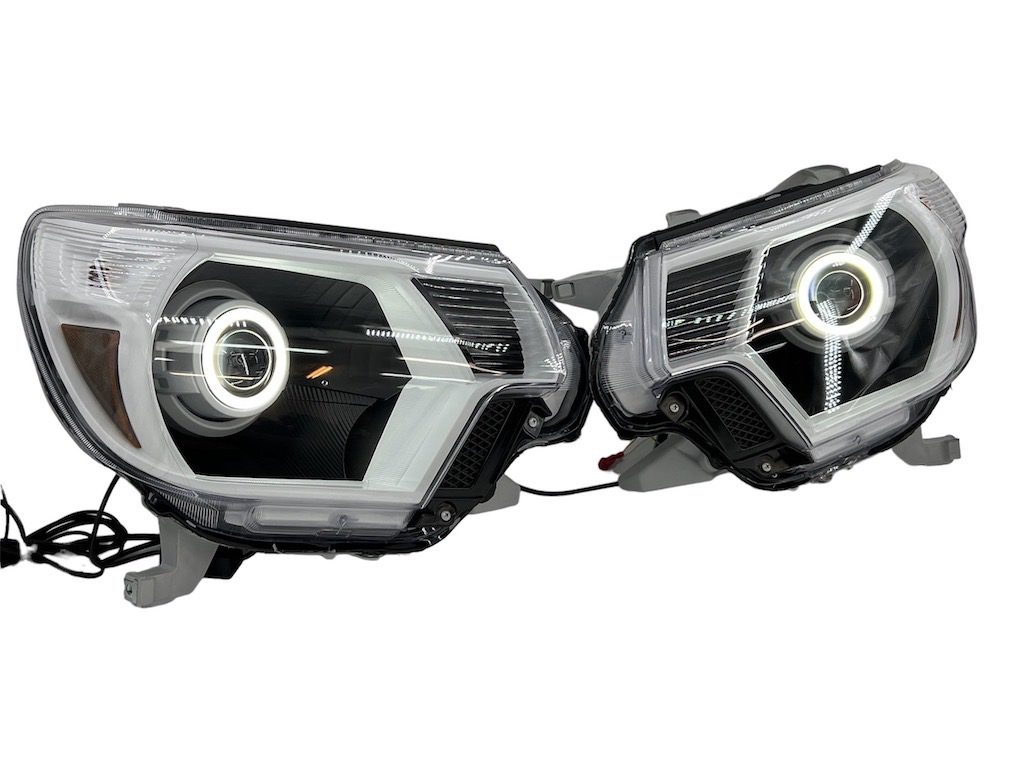 12-15 Toyota Tacoma LED Projector Retrofit Halo Switchback Headlights