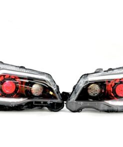 14-18 Subaru Forester Custom Retrofit Projector LED Black Headlights