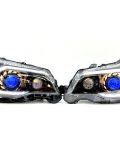 14-18 Subaru Forester Custom Retrofit Projector LED Black Headlights