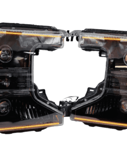 2020-2022 Ford F-250 Superduty Custom Black Biled Headlights LED Drls