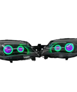 08-14 Subaru Impreza WRX Full LED Quad RGBW Led Halo projector Black Headlights