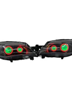 08-14 Subaru Impreza WRX Full LED Quad RGBW Led Halo projector Black Headlights