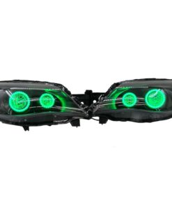 08-14 Subaru Impreza WRX Full LED Quad RGBW Led Halo projector Black Headlights