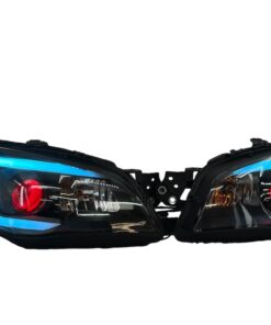 06-07 Subaru Impreza WRX LED Demon Eyes C-Light Custom Retrofit Black Headlights