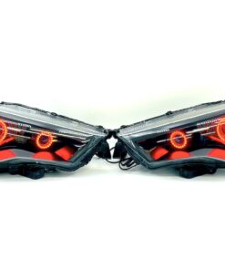 2014-2021 Toyota 4Runner Quad RGBW Led Halo Projector Black Headlights