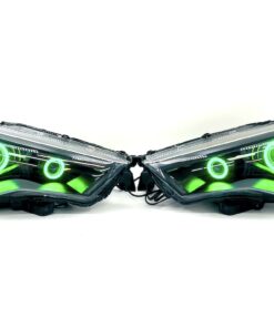 2014-2021 Toyota 4Runner Quad RGBW Led Halo Projector Black Headlights
