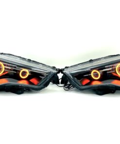 2014-2021 Toyota 4Runner Quad RGBW Led Halo Projector Black Headlights