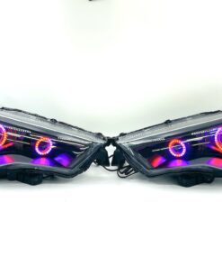 2014-2021 Toyota 4Runner Quad RGBW Led Halo Projector Black Headlights