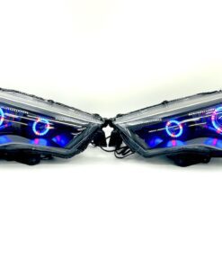 2014-2021 Toyota 4Runner Quad RGBW Led Halo Projector Black Headlights