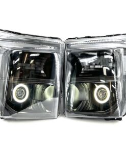 2011-2016 Ford F-250 F-350 Switchbacks Led Halo Black Projector Headlights