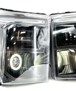 2011-2016 Ford F-250 F-350 Switchbacks Led Halo Black Projector Headlights