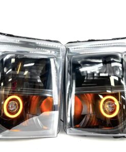2011-2016 Ford F-250 F-350 Switchbacks Led Halo Black Projector Headlights