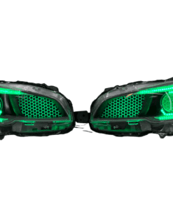 2015-2021 Subaru WRX Hex LED RGBW Halo Black Projector Headlights