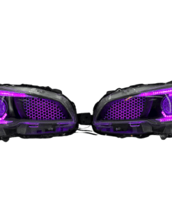 2015-2021 Subaru WRX Hex LED RGBW Halo Black Projector Headlights