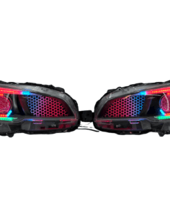 2015-2021 Subaru WRX Hex LED RGBW Halo Black Projector Headlights
