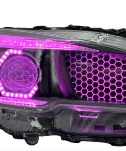 2015-2021 Subaru WRX Hex LED RGBW Halo Black Projector Headlights